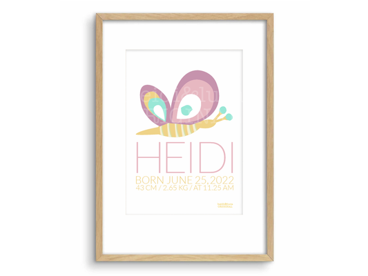 Hilda Birth Print