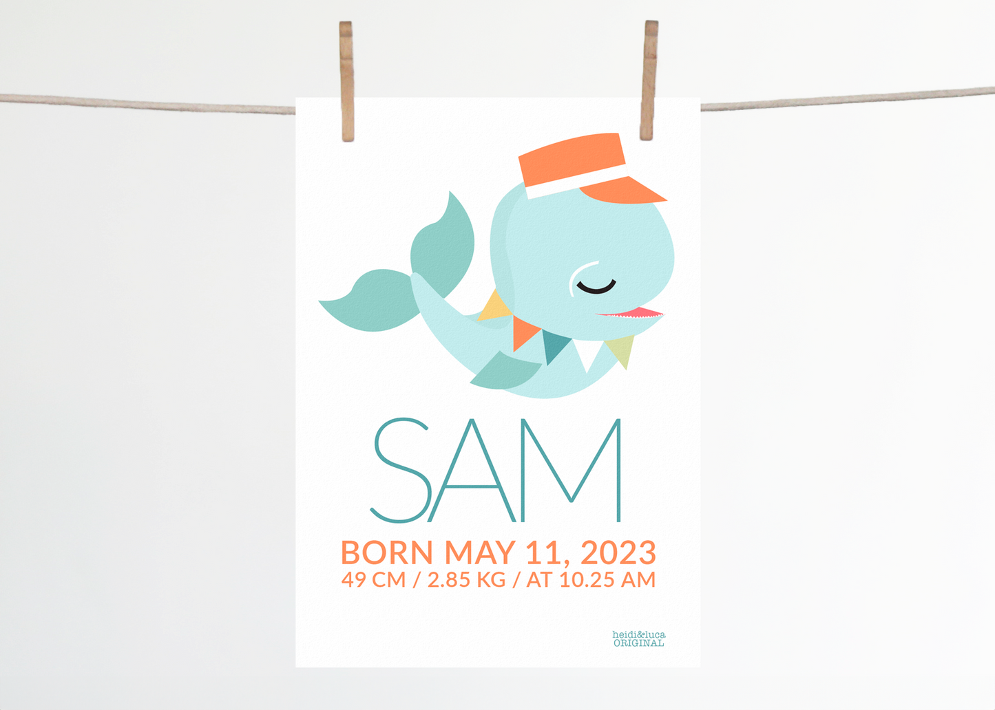 Louie Birth Print