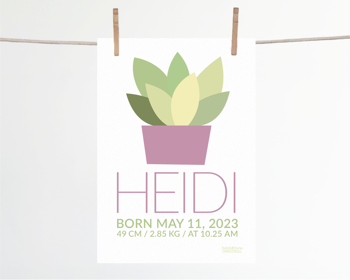 Yukka Birth Print
