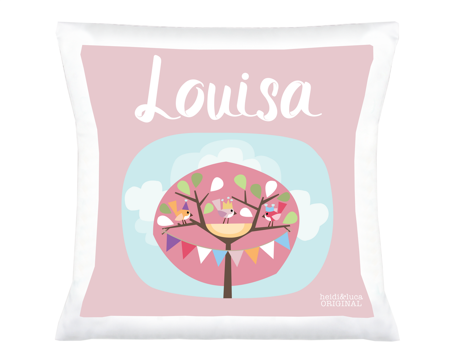 Little Pink Tree Party Cushion Cover