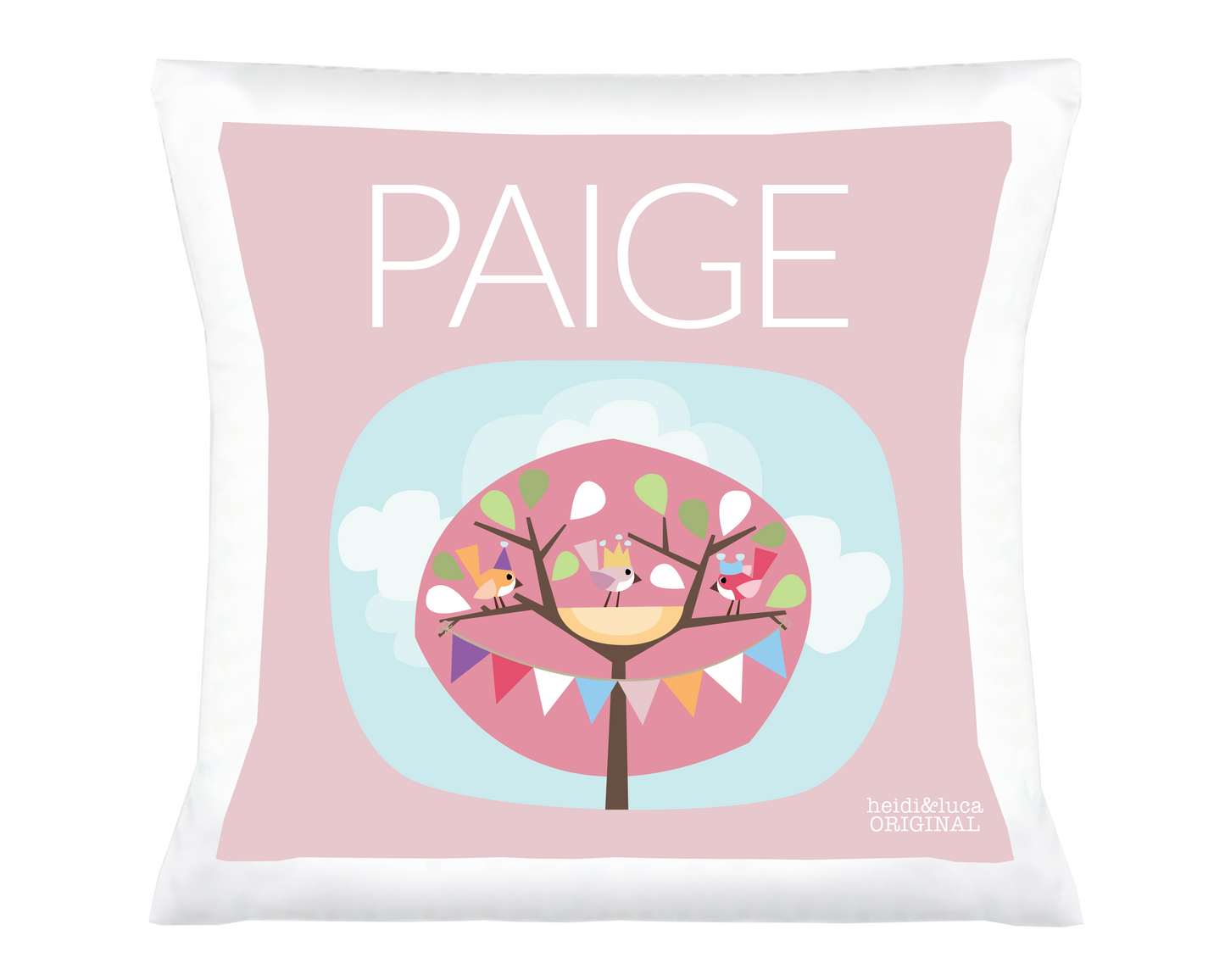 Little Pink Tree Party Cushion Cover