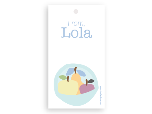 Fruit Bowl Gift Tag