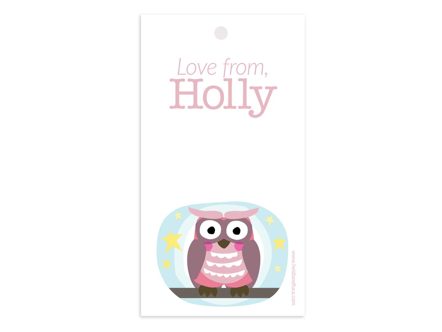 Cooky Owl Gift Tag