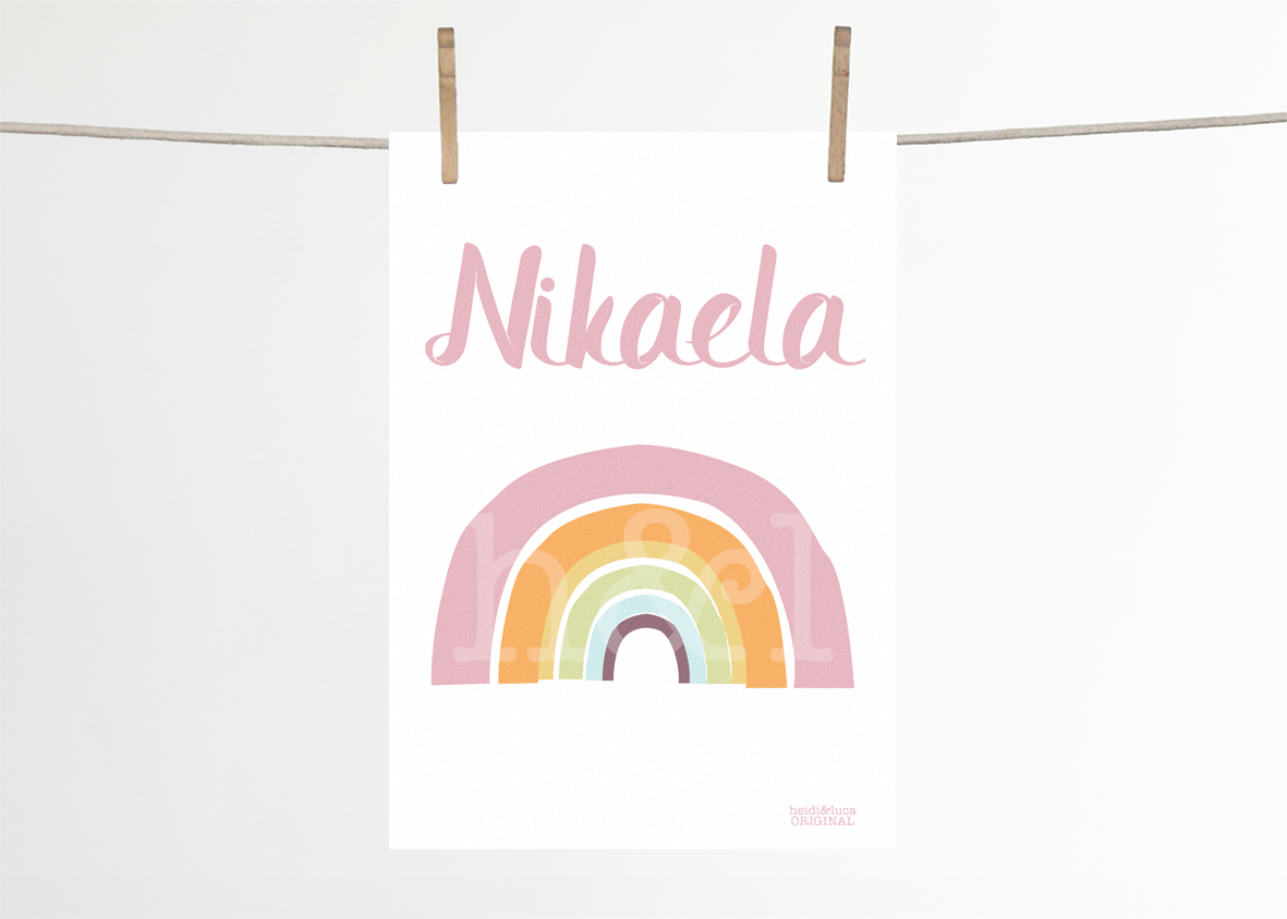Rainbowlicious Name Print