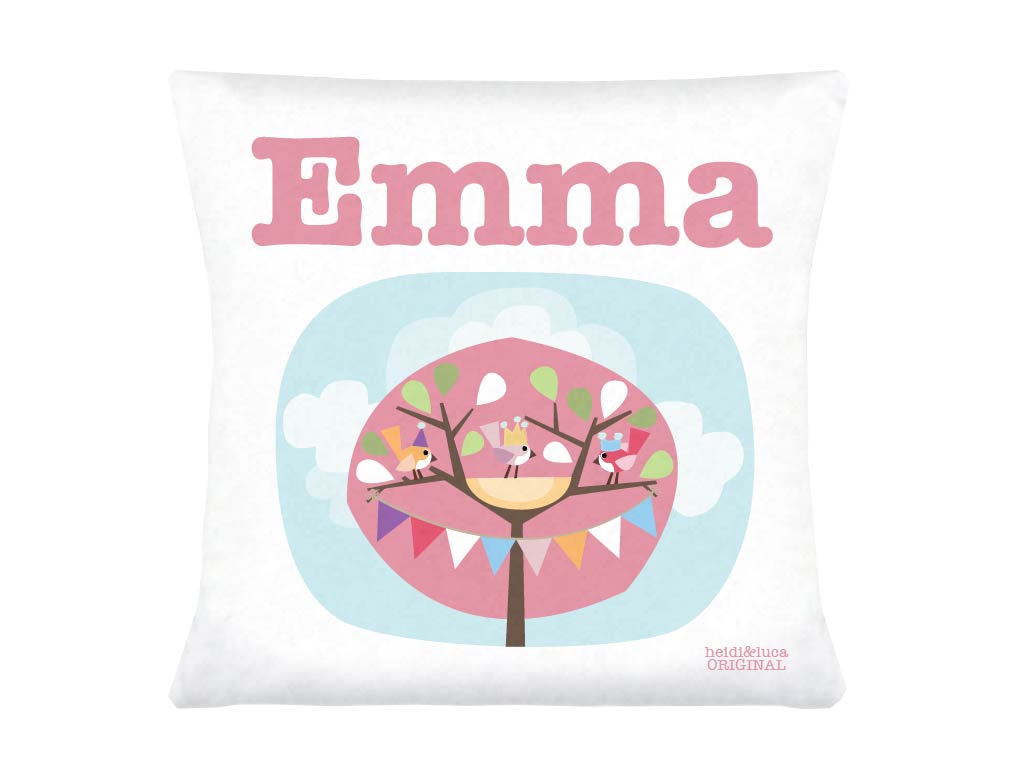 Little Pink Tree Party Cushion Cover
