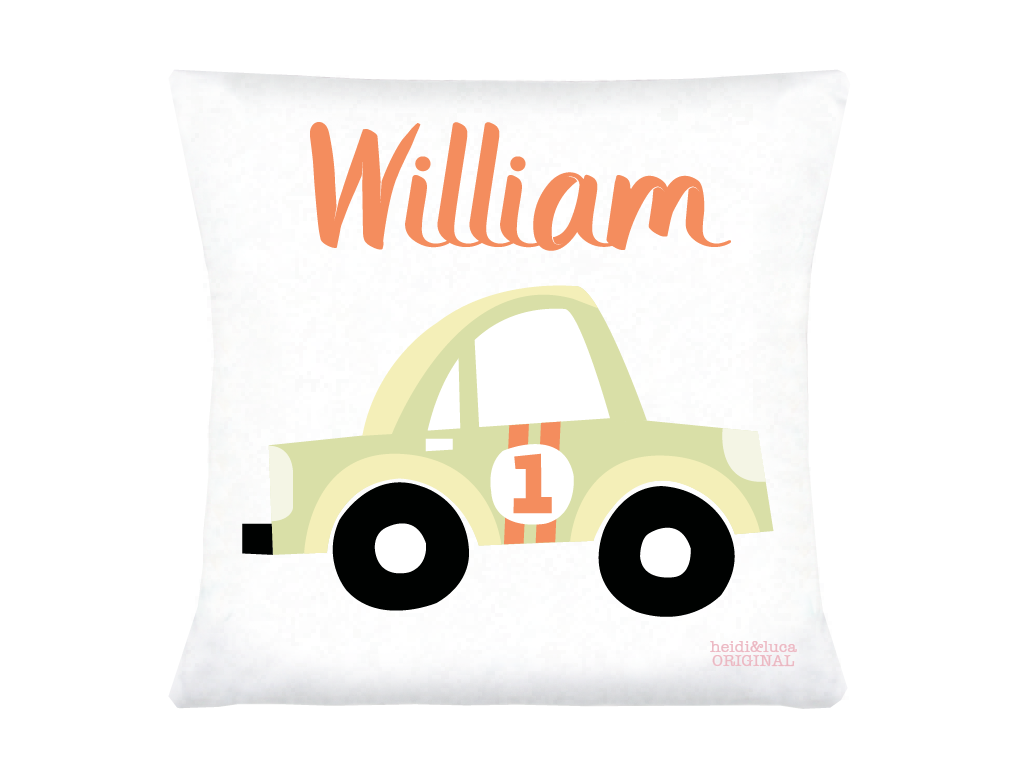 Rory The Racer Cushion Cover