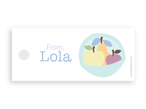 Fruit Bowl Petite Gift Tag