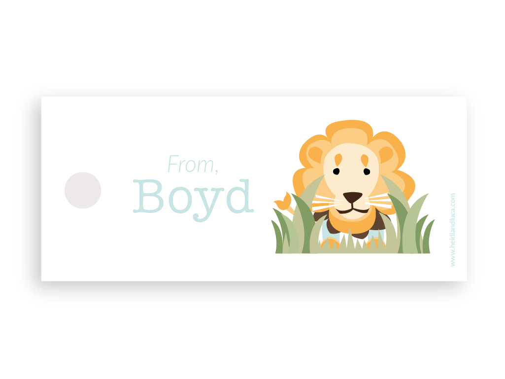 Lionel Petite Gift Tag