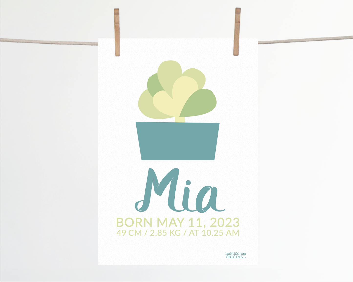 Flapjack Birth Print