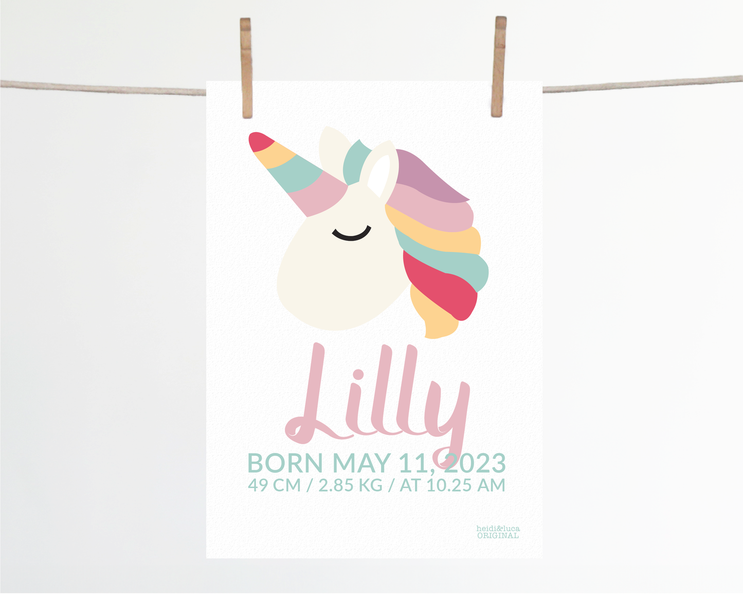 Lenni Birth Print