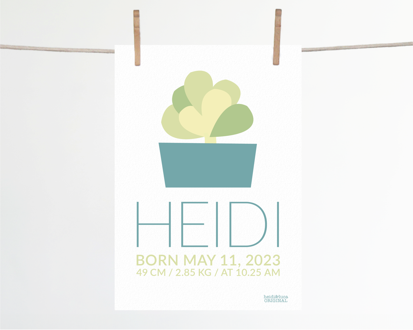Flapjack Birth Print