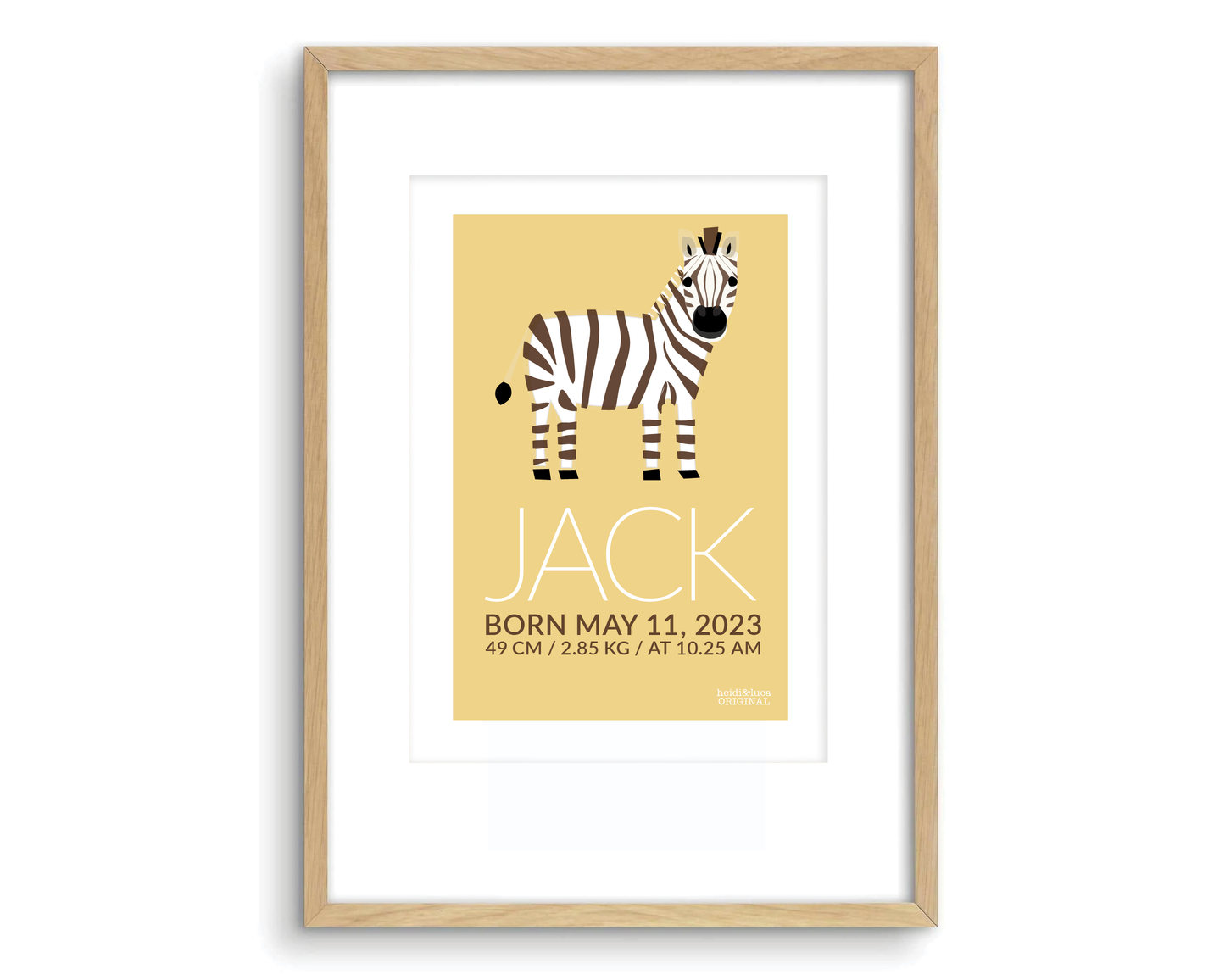 Ziggy Birth Print