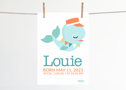 Louie Birth Print