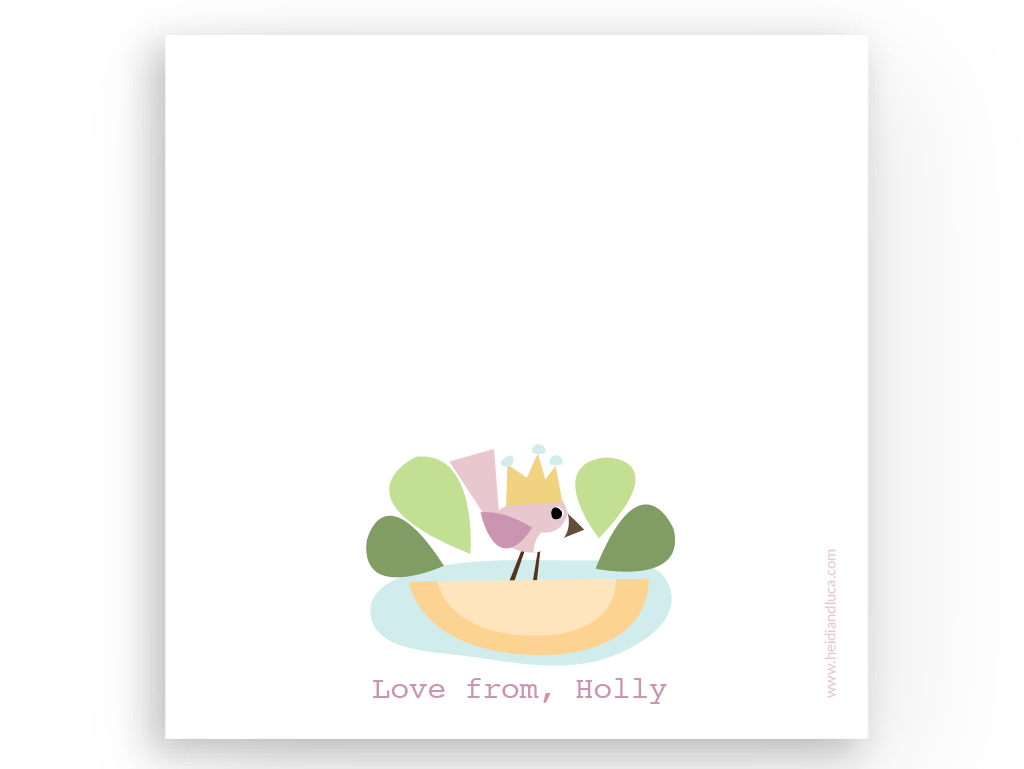 Holly Note Card