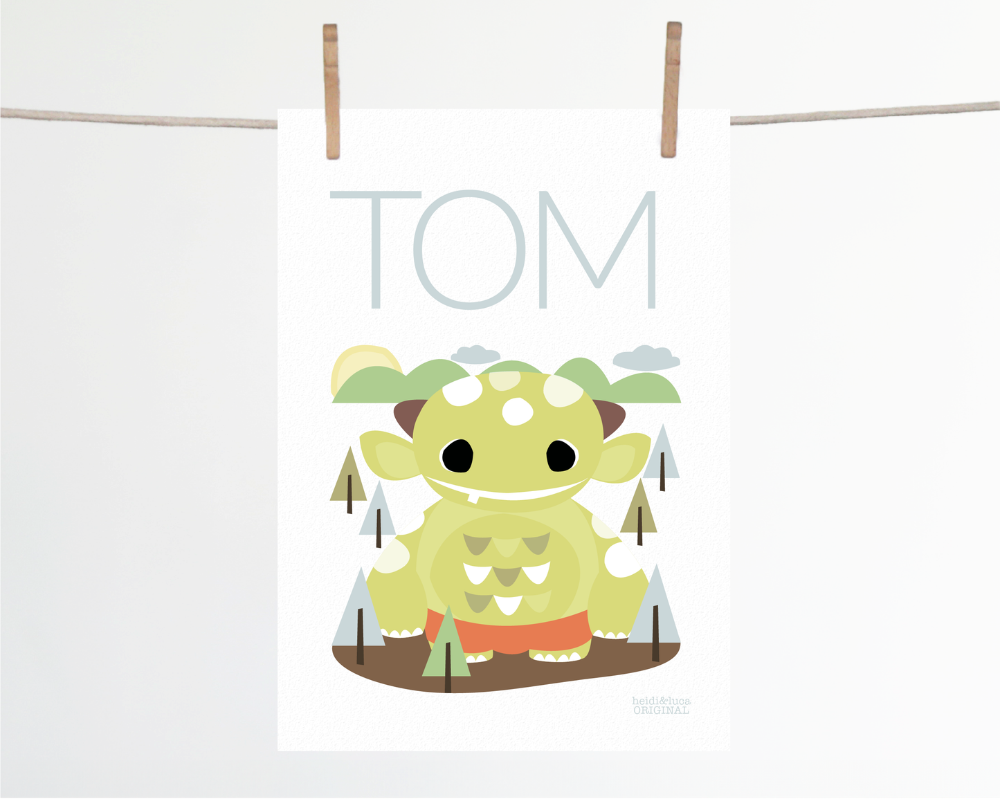 Milly the Monster Name Print