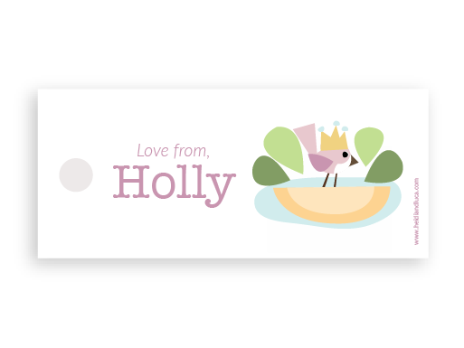 Holly Petite Gift Tag