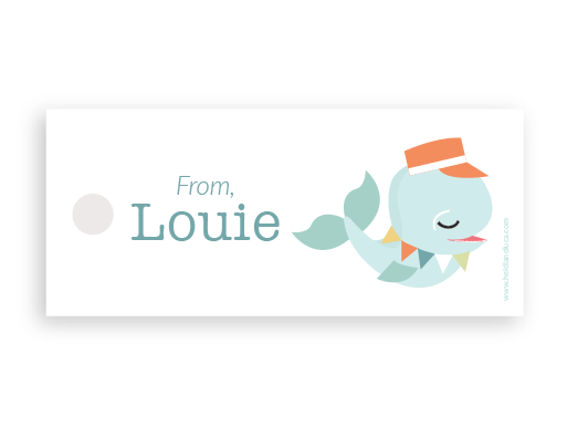 Louie Petite Gift Tag